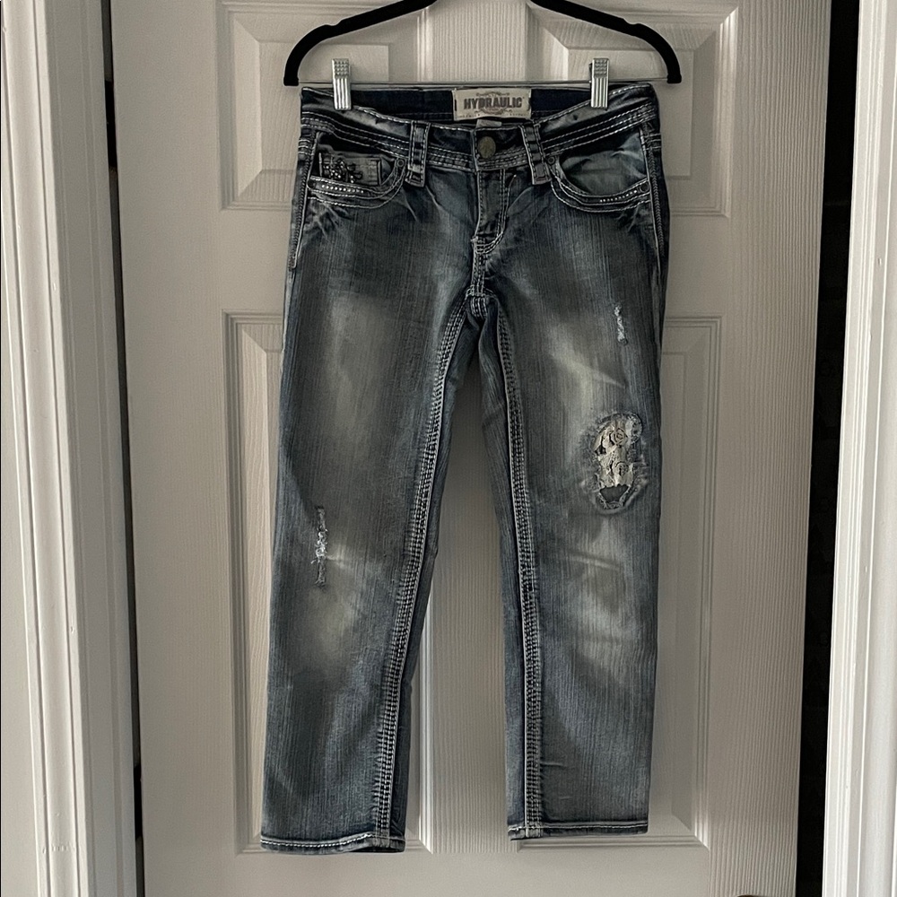 Hydraulic Gray Ankle & Cropped Jeans